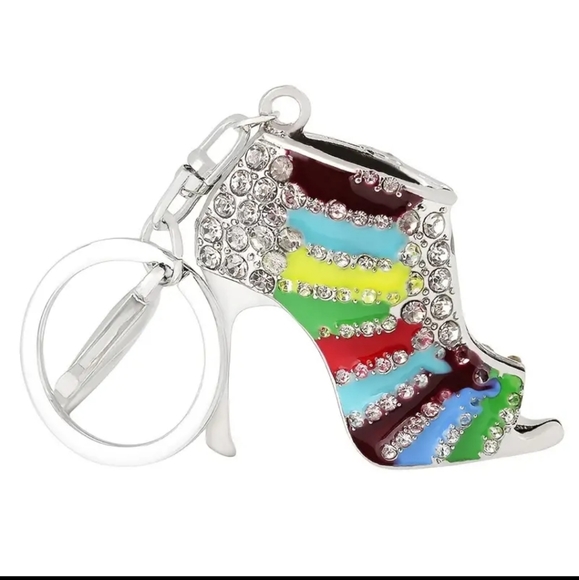 Multi Rhinestone High Heel 👠 NWT - Picture 3 of 7